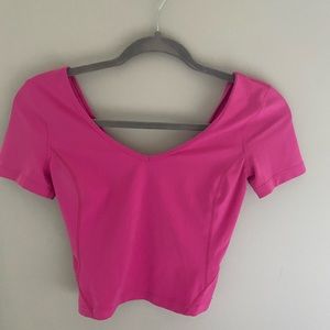lululemon sonic pink align top